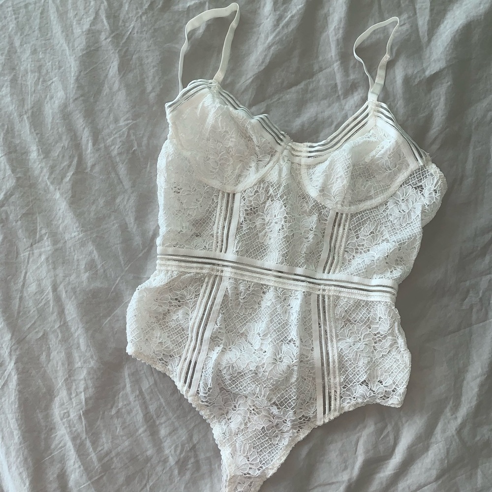 Floral thong bodysuit